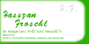 hasszan froschl business card